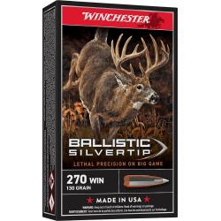 Winchester Ammo SBST270 Ballistic Silvertip 270Win 130gr Rapid Controlled Expansion Polymer Tip