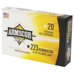 Armscor FAC2231N USA 223Rem 55gr Full Metal Jacket 20 Per Box