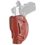 1791 Gunleather 3-Way IWB/OWB Size 01 Classic Brown Leather Belt Loop Fits 1911 3-4