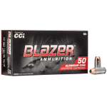 CCI 3477 Blazer Clean-Fire Handgun 40S&W Lead Free 180gr Total Metal Jacket 50 Per Box