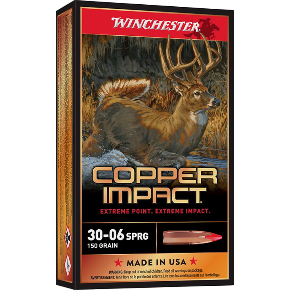Winchester Ammo X3006CLF Copper Impact 30-06Springfield 150gr Cop