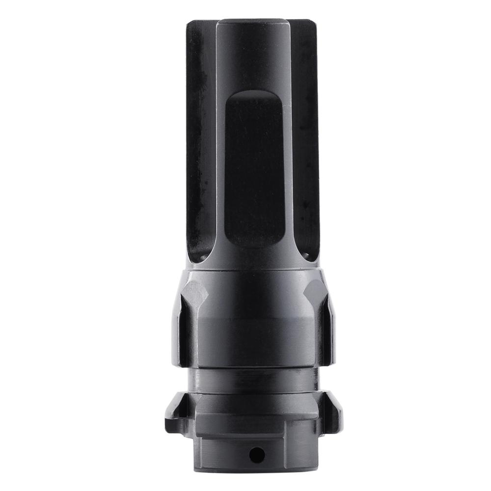 Dead Air DA302 Flash Hider Black with 5/8"-24 tpi Threads & 2.70" OAL for 7.62mm Sandman Series, KeyMod Equipped Nomad-30 & Primal Suppressors
