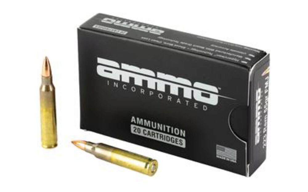 AMMO INC 223 REM 55GR FMJ