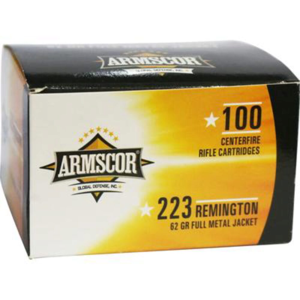 ARMSCOR AMMO 223REM 62GR FMJ 100/12 VALUE PACK