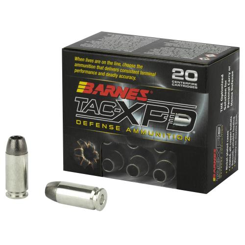 Barnes Bullets 21554 TAC-XPD Defense Handgun 40 S&W 140 gr TAC-XP 20 Per Box/ 10 Cs