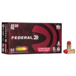 Federal AE10SJ1 Syntech Range 10mm Auto 205 gr Total Syntech Jacket Flat Nose (TSF) 50 Per Box/ 10 Cs