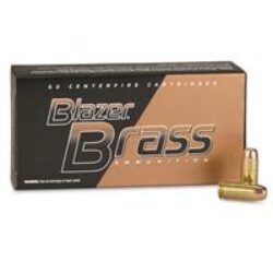 CCI 5220 Blazer Brass  40 S&W 180 gr 985 fps Full Metal Jacket (FMJ) 50 Bx/20 Cs