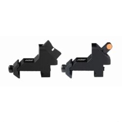 XS Sights AR00081N XTI2 45 Degree Offset BUIS Non-Tritium Set  Black Orange Front White Stripe Rear for AR-15