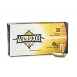 Armscor FAC4512N USA Competition 45 ACP 230 gr Full Metal Jacket (FMJ) 50 Per Box/ 20 Cs