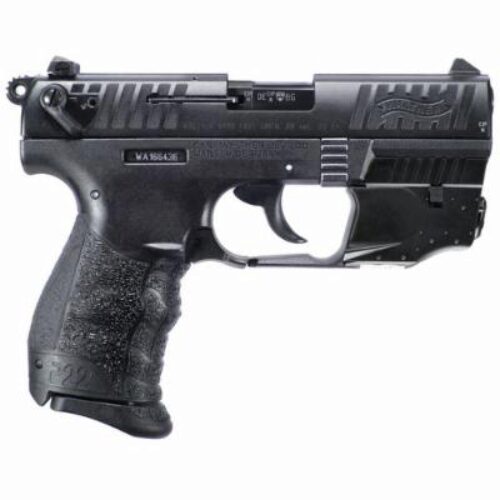 Walther P22 Q with Integrated Laser 22 Long Rifle Pistol - 10+1 Rounds | 3.42" Barrel | Polymer Grips | Blue/Black | 3-Dot Sights