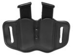 1791 Gunleather - Double Mag Holster - Stealth Black Leather - Belt Slide - Compatible w/ Double Stack Magazines - Ambidextrous (MAGF22SBLA MAG-F) 1791 Gunleather - Double Mag Holster - Stealth Black Leather - Belt Slide - Compatible w/ Double Stack Magazines - Ambidextrous (MAGF22SBLA MAG-F)