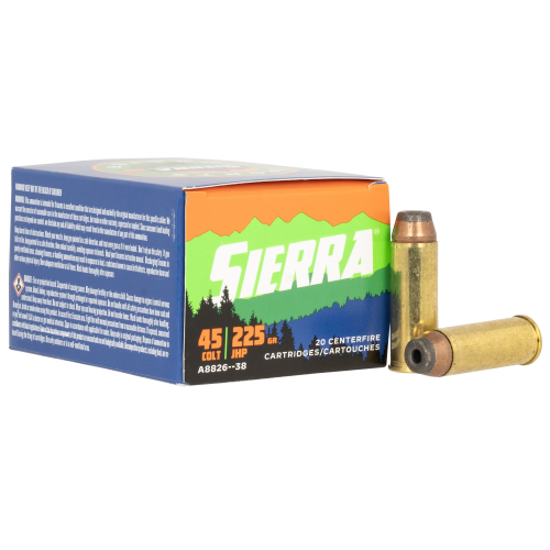 20 Rounds Sierra Sports 225 Grain 45 Colt JHP