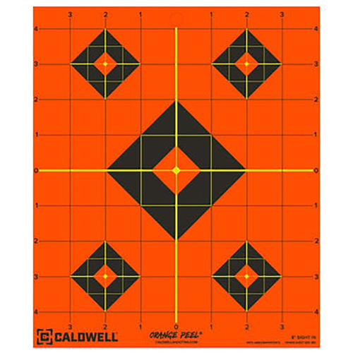 Caldwell 1166103 Orange Peel  Black/Orange Self-Adhesive 25 Sheets