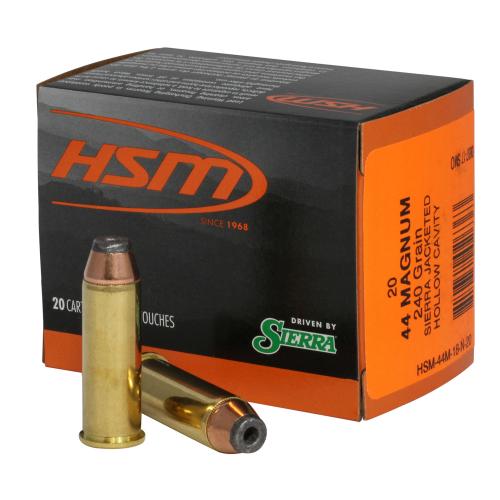 HSM 44M18N20 Pro Pistol  44 Rem Mag 240 gr Jacketed Hollow Cavity (JHC) 20 Per Box/20 Cs