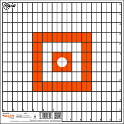 EZ-Aim Paper Targets Orange/White 12Pk