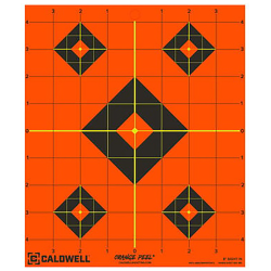 Caldwell 1166103 Orange Peel  Black/Orange Self-Adhesive 25 Sheets