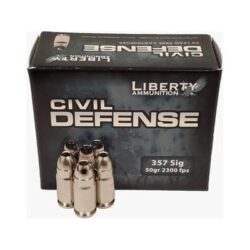 Liberty Ammunition LACD357SIG053 Civil Defense Protection 357 Sig 50 gr Lead-Free Fragmenting Hollow Point (LFFHP) 20 Per Box/ 50 Cs