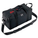 Uncle Mike's GunMate Range Bag made of Nylon with Black Finish, Rollup Flap with Zippers