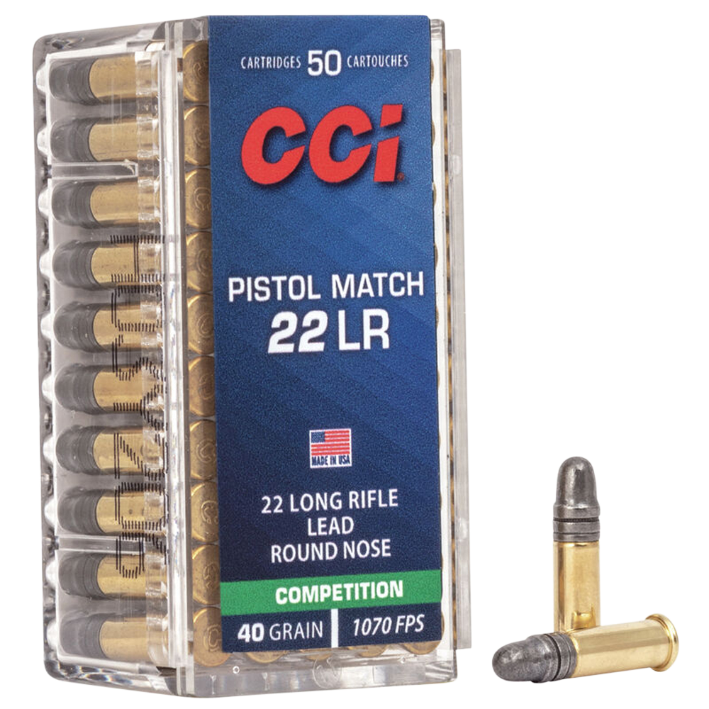 50 Rounds CCI Pistol Match 22LR 40 Grain