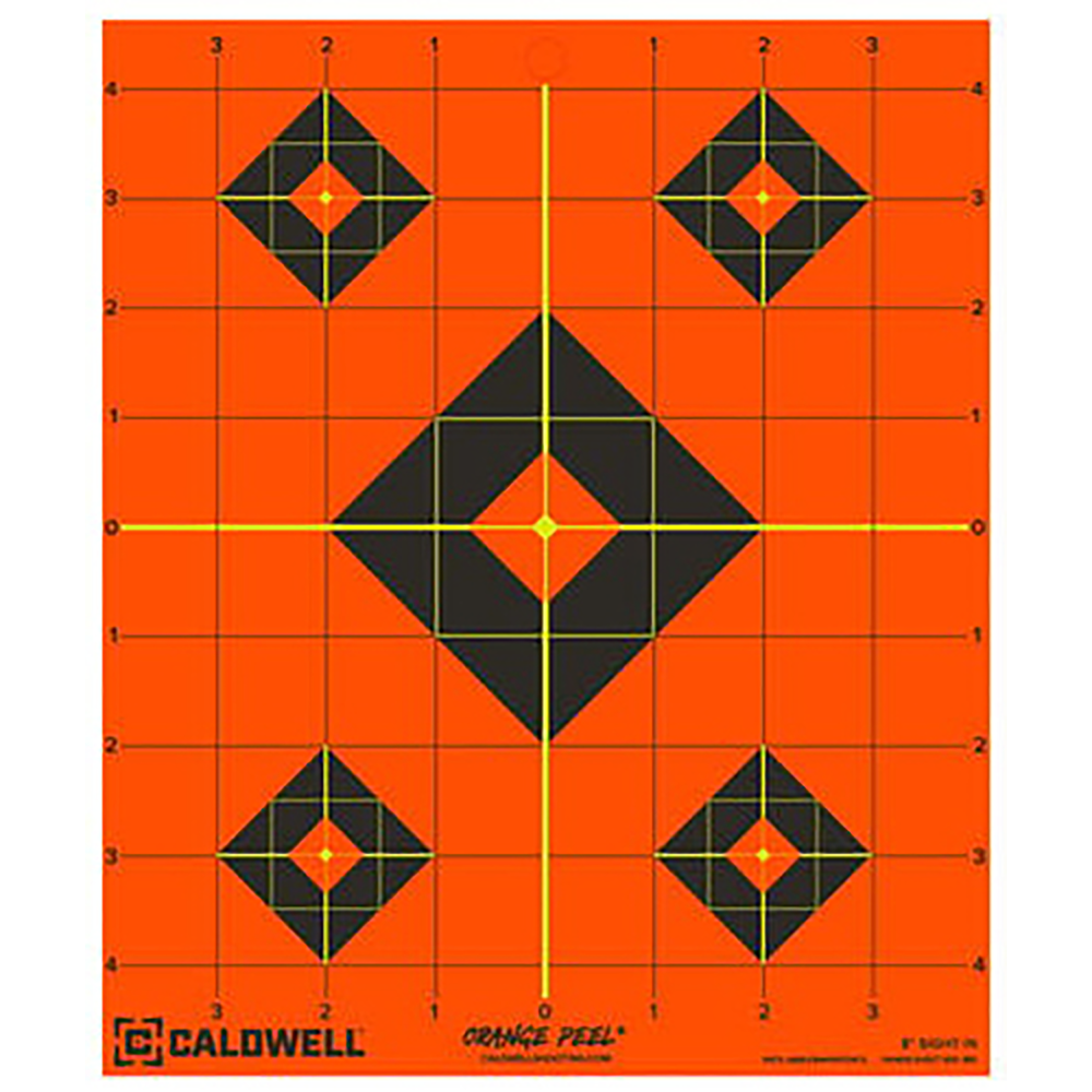 Caldwell 1166103 Orange Peel  Black/Orange Self-Adhesive 25 Sheets