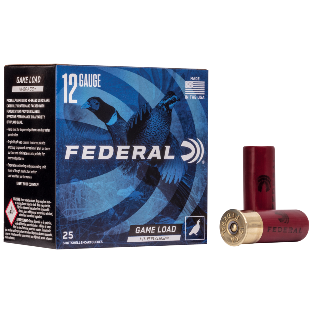 20 Rounds Federal Game-Shok High-Brass 12GA 2.75" 6 Shot