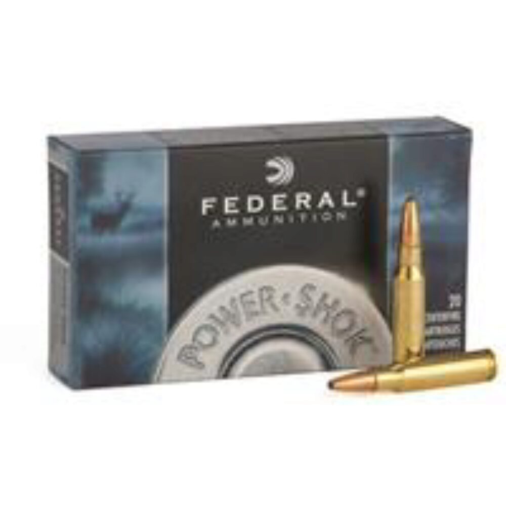 Federal 308A Power-Shok  308 Win 150 gr Jacketed Soft Point (JSP) 20 Per Box/ 10 Cs