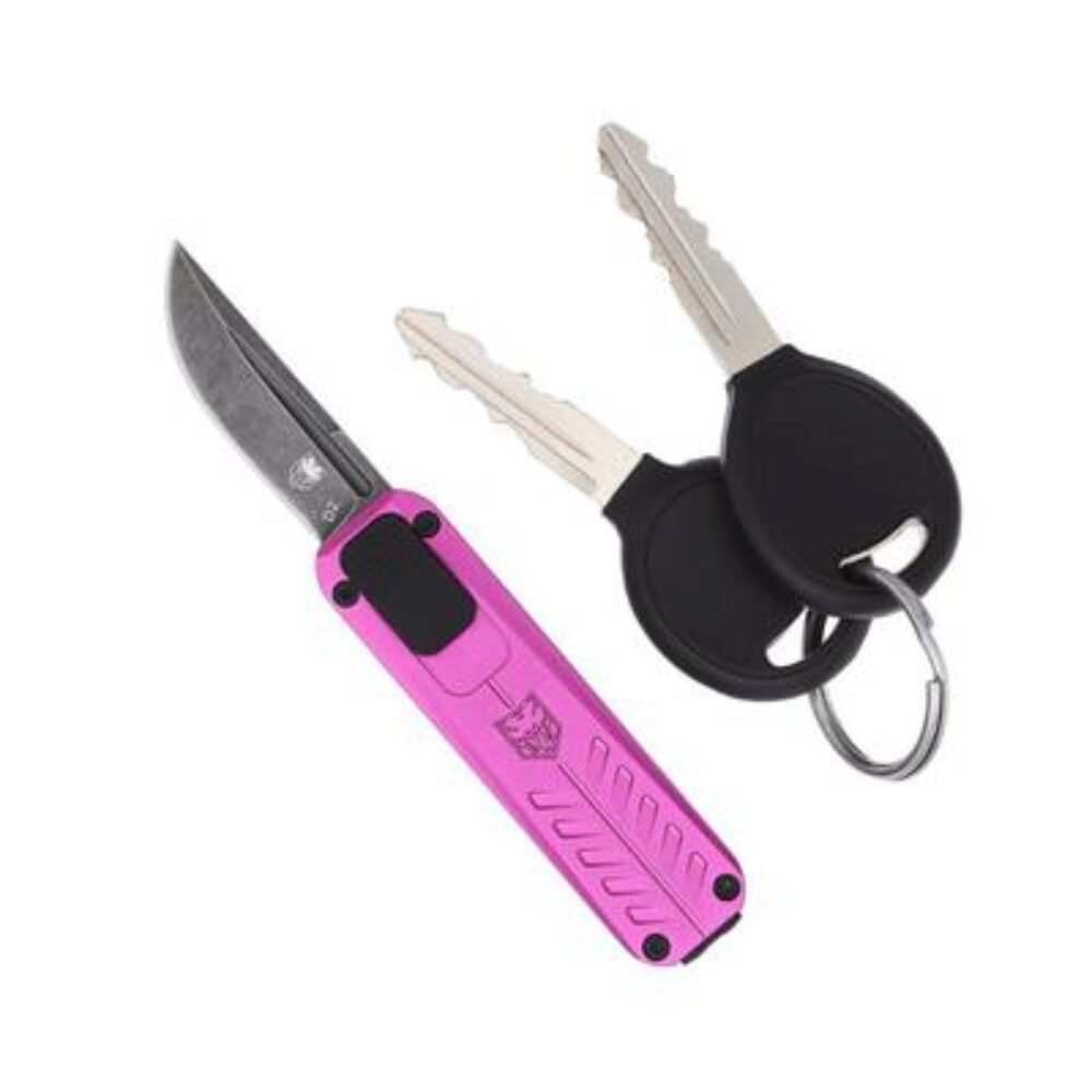 CobraTec Knives CALI928SBPURDNS California 928SB 1.75 OTF Drop Point Plain Stonewashed D2 Steel Blade/ Purple Anodized Aluminum Handle Includes Pocket Clip/Pouch CobraTec Knives CALI928SBPURDNS California 928SB 1.75 OTF Drop Point Plain Stonewashed D2 Steel Blade/ Purple Anodized Aluminum Handle Includes Pocket Clip/Pouch