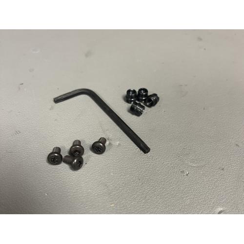 1911 TORX T15 GRIP SCREWS AND BUSHINGS BLACK (4) EACH