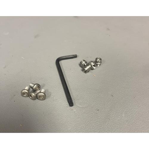 1911 TORX T15 GRIP SCREWS AND BUSHINGS SS (4) EACH