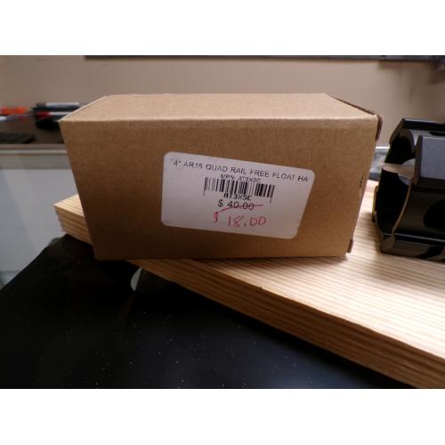 4" AR15 QUAD RAIL FREE FLOAT HANDGUARD