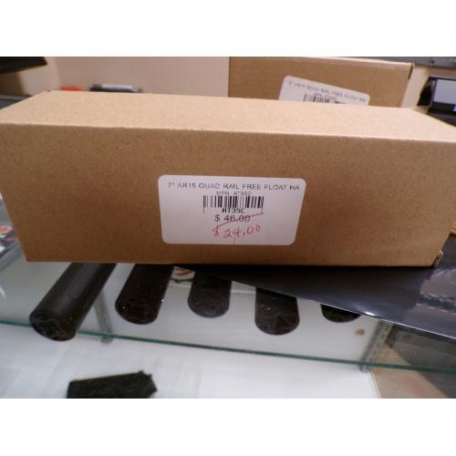 7" AR15 QUAD RAIL FREE FLOAT HANDGUARD