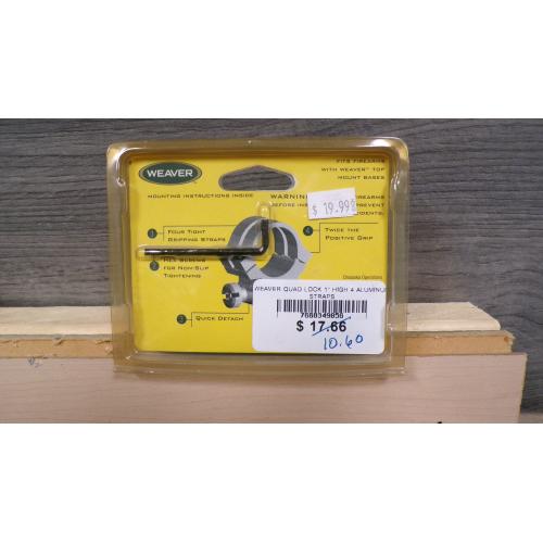 WEAVER QUAD LOCK 1" HIGH 4 ALUMINUM STRAPS