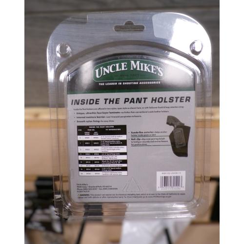 UNCLE MIKES INSIDE THE PANT HOLSTER 89102 SIZE 10 LEFT HANDED