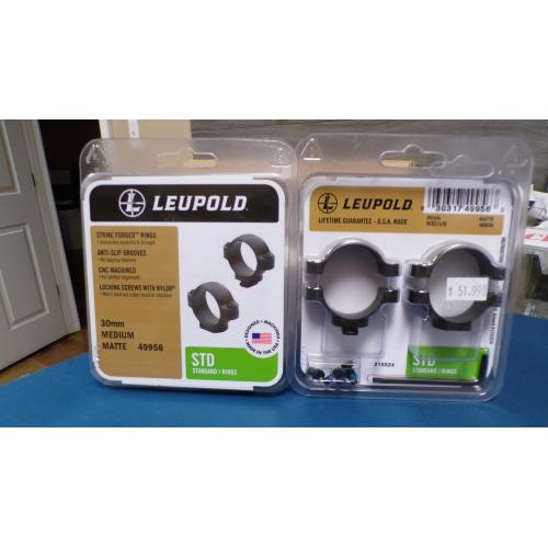 LEUPOLD - 30MM MEDIUM MATTE 49956 STANDARD RINGS