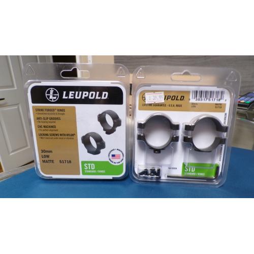 LEUPOLD - 30MM LOW MATTE 51718 STANDARD RINGS