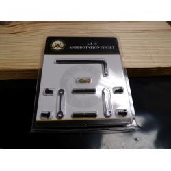 AR-15 COMPLETE ANTI-ROTATION PIN SET-CHROME