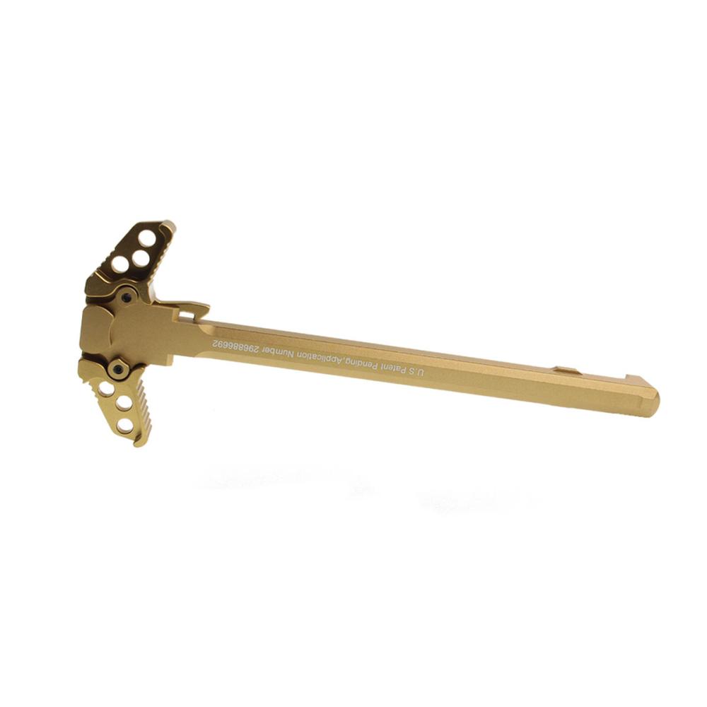 UNITED DEFENSE AR-15 "HOLY" CHARGE HANDLE-TITANIUM GOLD