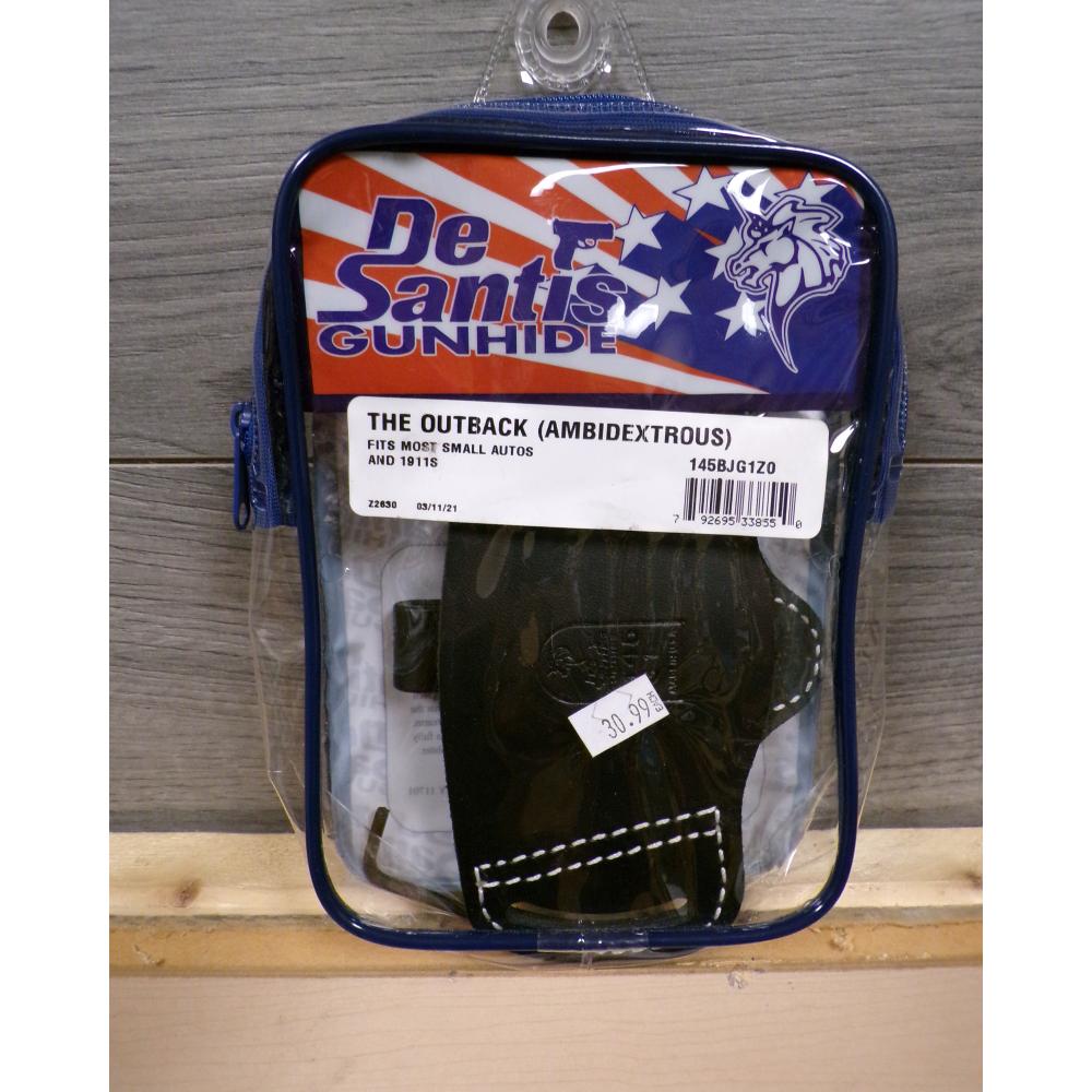 DE SANTIS GUNHIDE THE OUTBACK AMBI HOLSTER FITS MOST SMALL AUTOS
