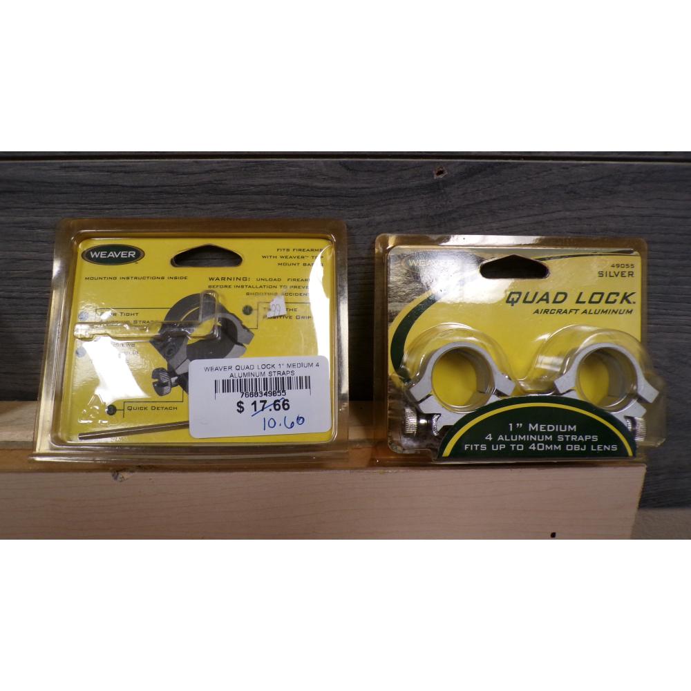 WEAVER QUAD LOCK 1" MEDIUM 4 ALUMINUM STRAPS