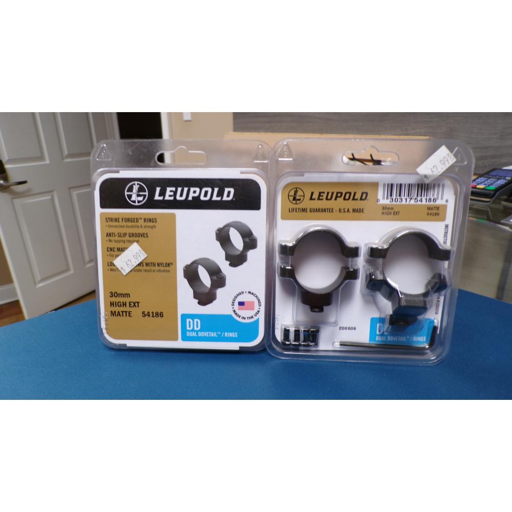 LEUPOLD - 30MM HIGH EXT MATTE54186 DUAL DOVETAIL RINGS