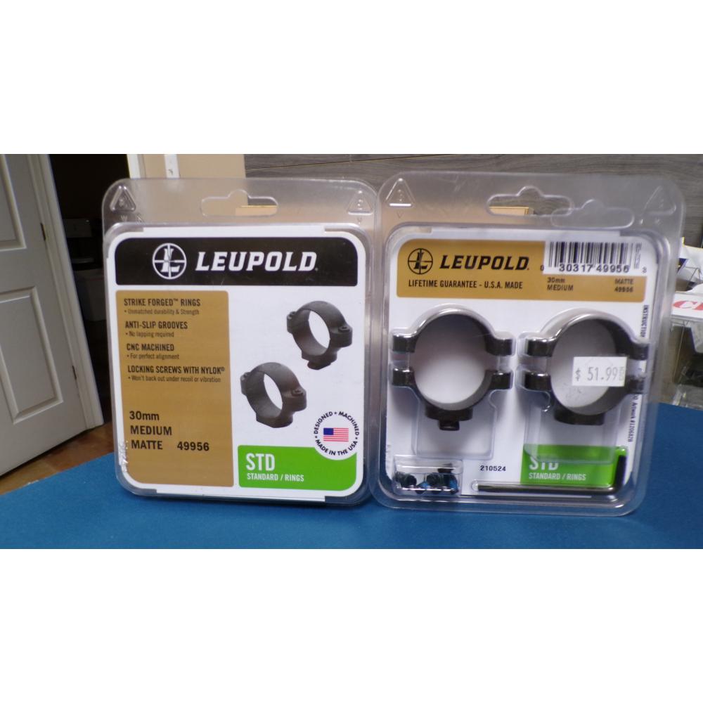 LEUPOLD - 30MM MEDIUM MATTE 49956 STANDARD RINGS