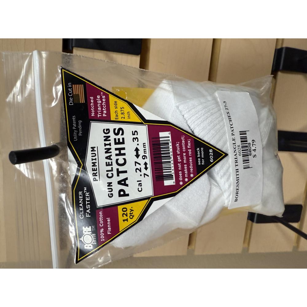 BORESMITH TRIANGLE PATCHES 27-35, 7-9MM