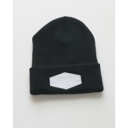 Knit Cap, white Logo