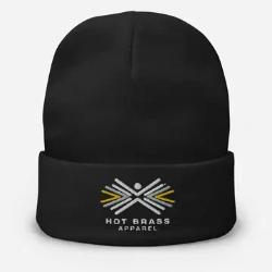 Gun Range Hot Brass Warm Logo Embroidered Beanie