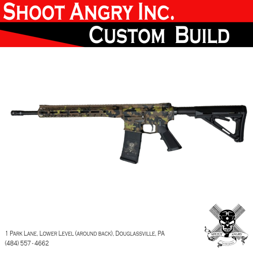 Shoot Angry Inc. Custom AR-15 with Limited Edition Aero Precision Camo Kit