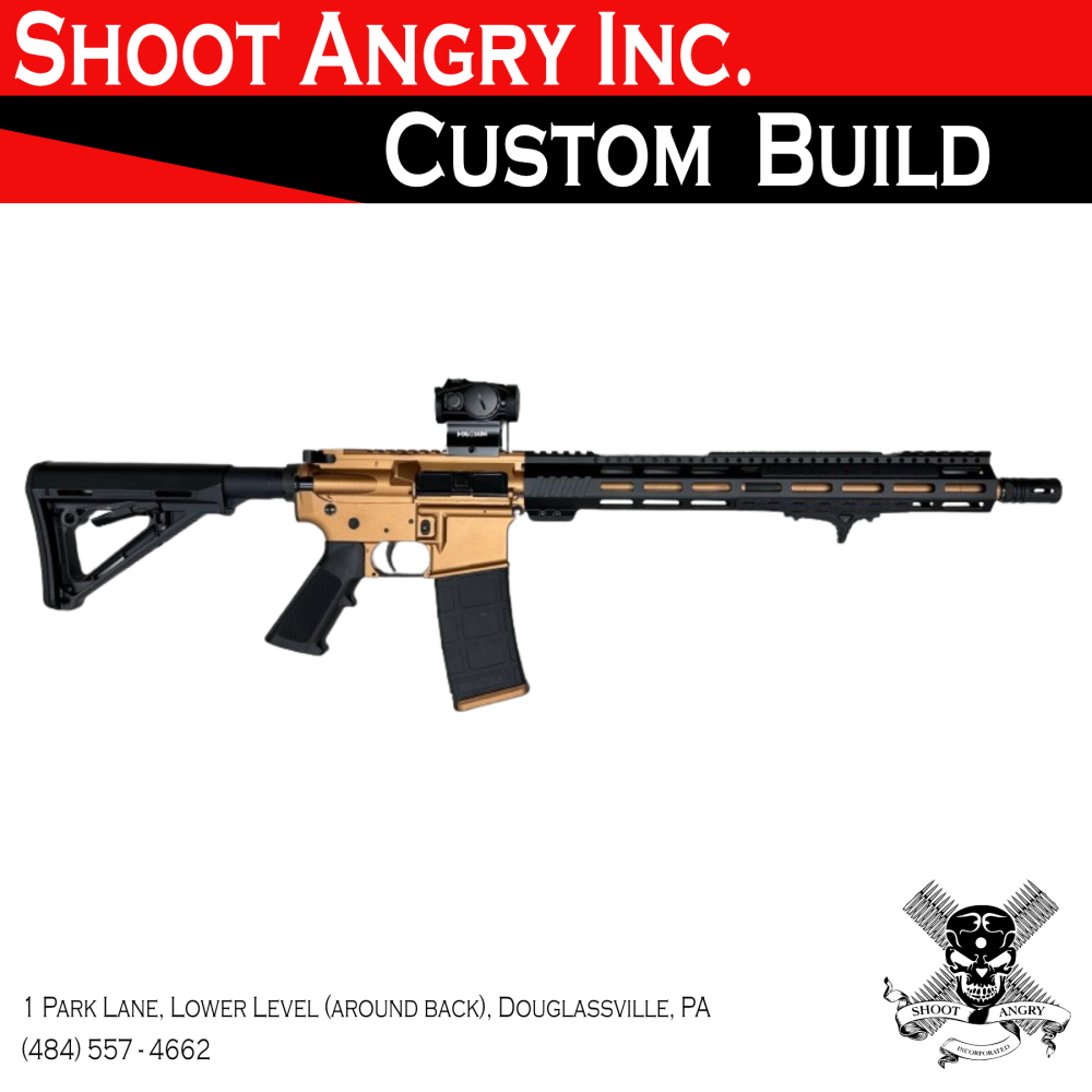 Shoot Angry Inc. Custom AR-15 5.56 NATO Black/Copper