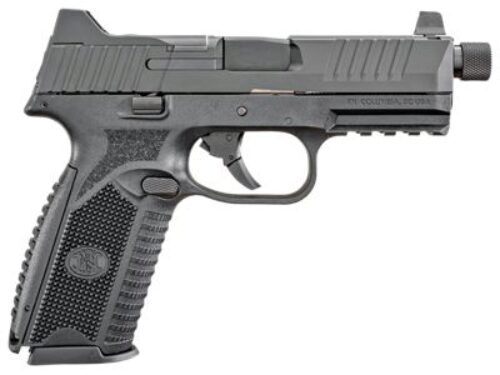 FN 66100527 509 Tactical 9mm Luger 4.50 Threaded Barrel 10+1, Matte Black Polymer Frame With Mounting Rail, Optic Cut Matte Black Stainless Steel Slide, No Manual Safety, Optics Ready