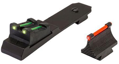 TruGlo TG109 Lever Action Rifle Sights  Black 0.343 Red Front, Green Rear Adjustable for Marlin 336