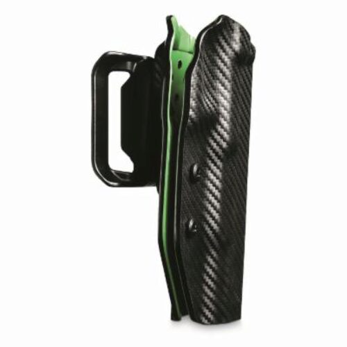 Uncle Mike's 54RNC74BGL Range/Competition Holster OWB Black/Green Boltaron Belt Slide Fits Sig X5 Left Hand