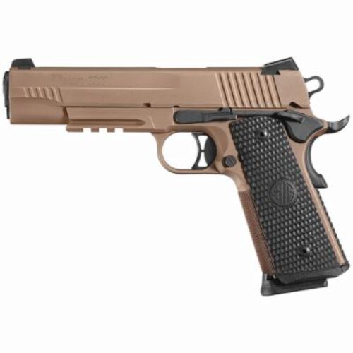SIG1911.45ACP5"NGTSGT8SHW/RAILFDEG10GRIPS*